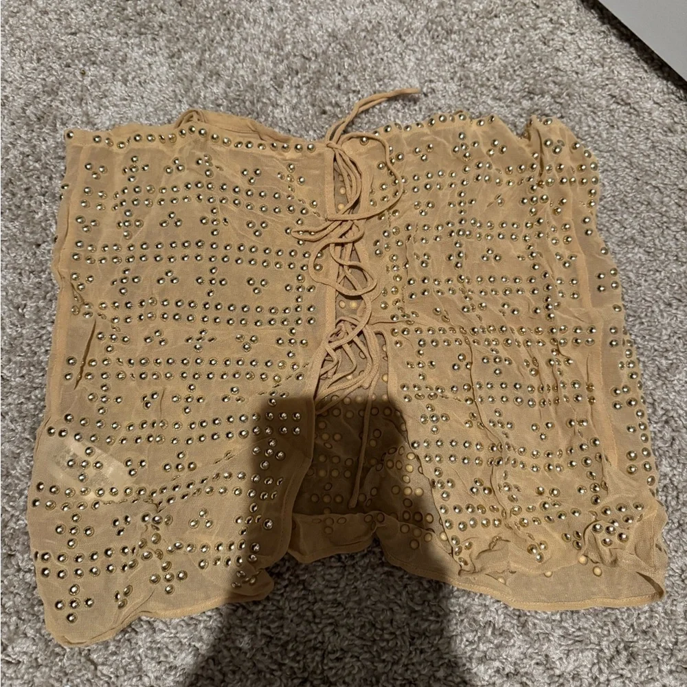 Zara Gold Studded Camisole - Picture 3 of 3